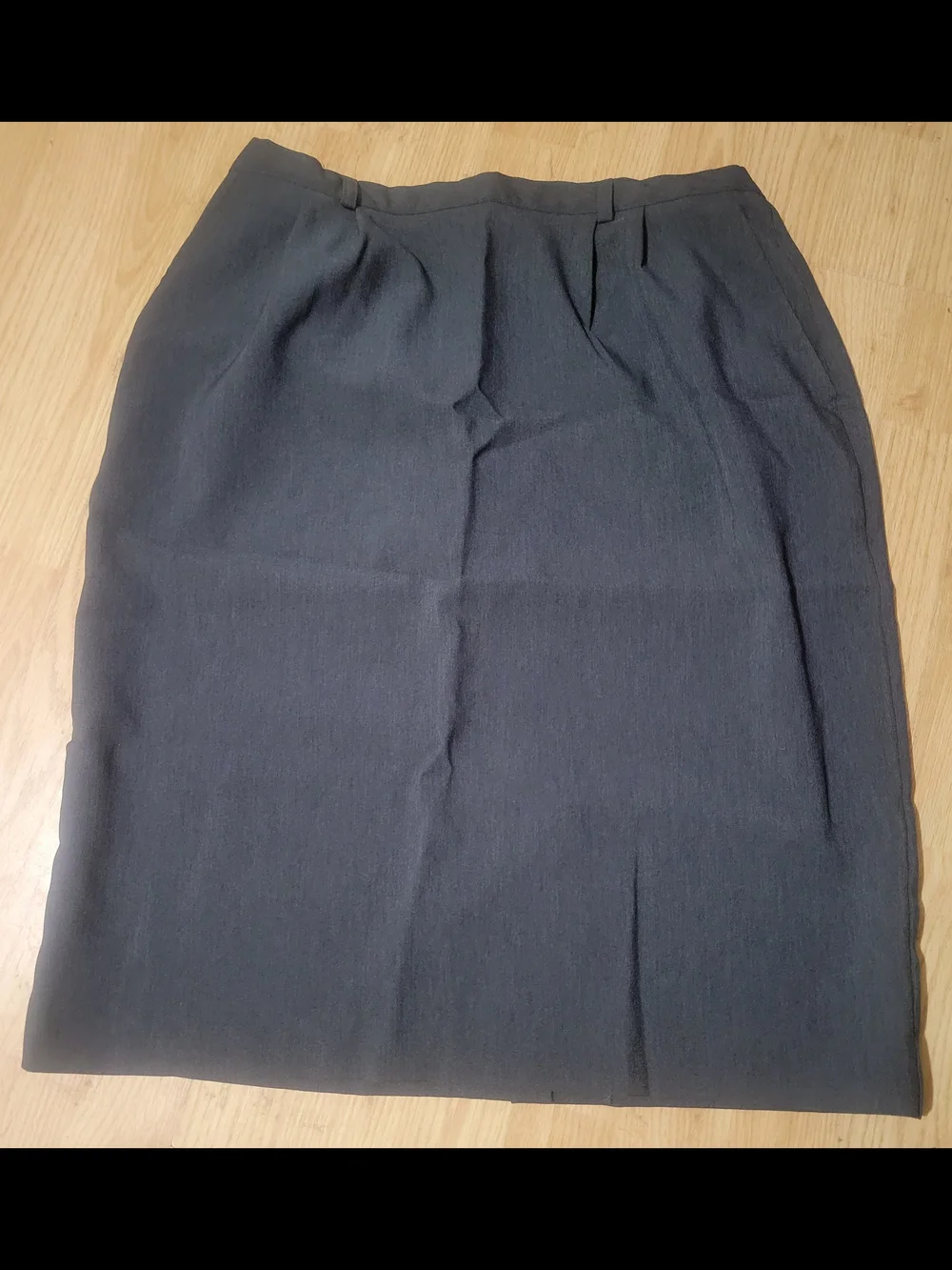 Liz Baker Gray Pencil Skirt